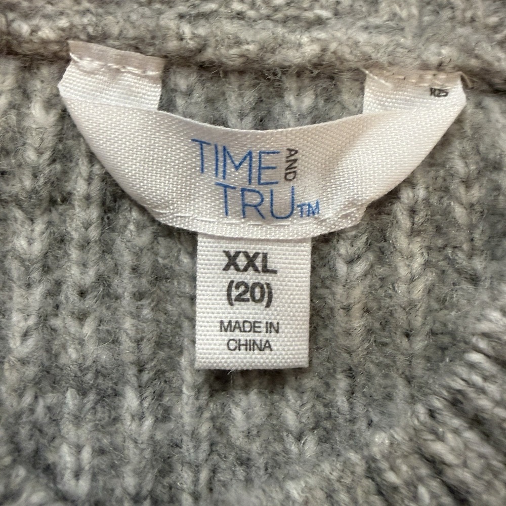 Womens XXL 20 Basic Gray Crewneck Sweater Lightweight Versatile Layer Classic - Picture 5 of 7